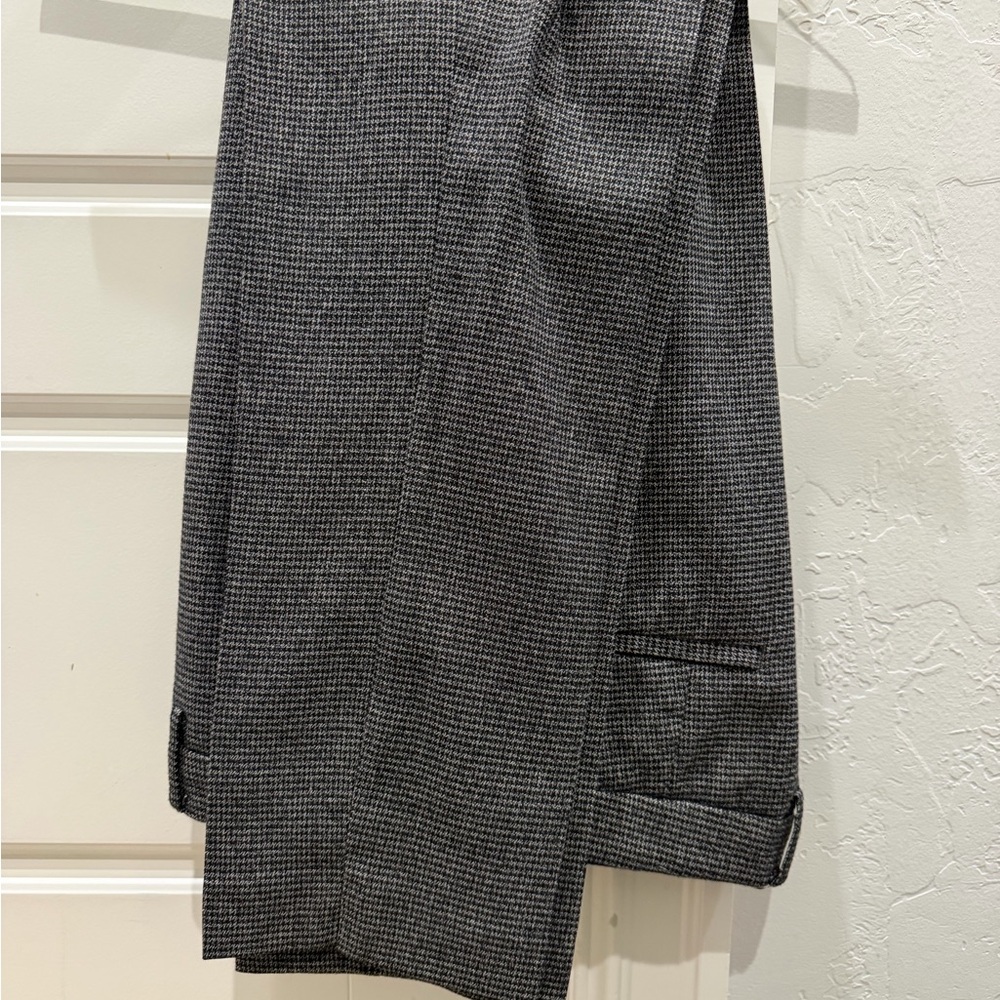 Women's Classic Black Checkered Skinny Pants